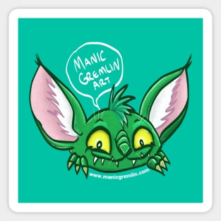 Manic Gremlin Art Logo Sticker